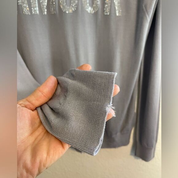 Zadig & Voltaire Gaby Amour grey Sweater with studded bling. NWT. Large - Picture 9 of 12